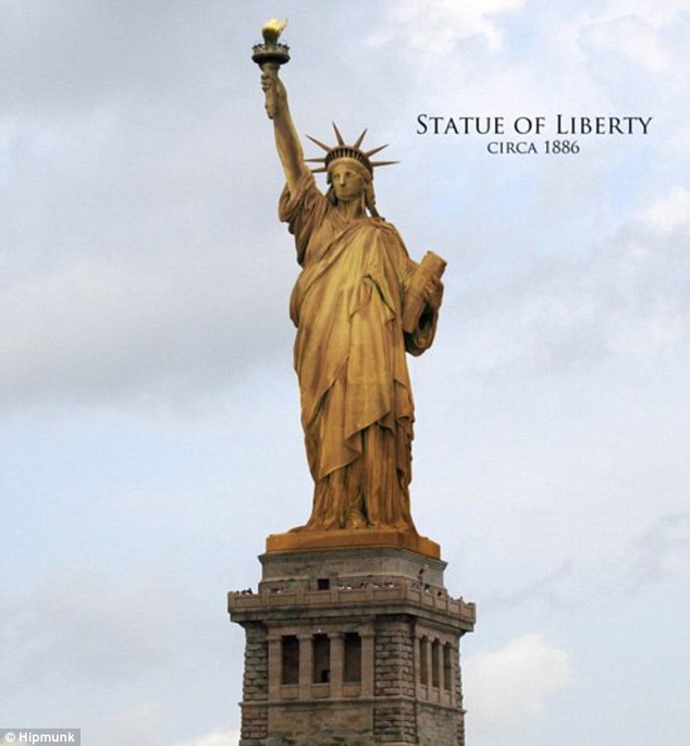  The Statue of Liberty From Red to Green