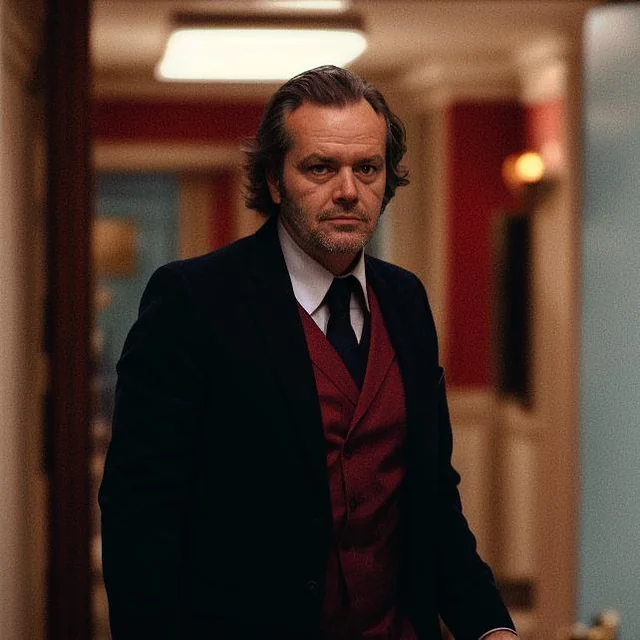 jack nicholson getting ready for the shining v0