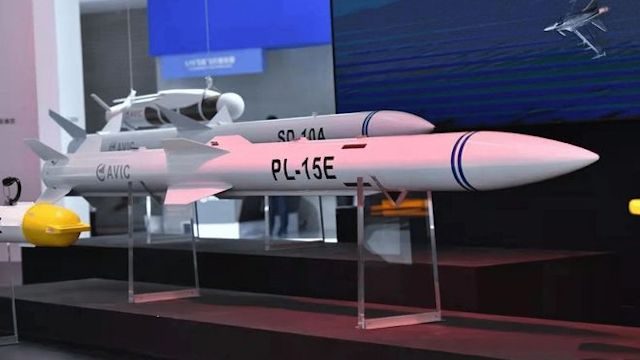 Chinese BVR missile PL 15 air to air missile