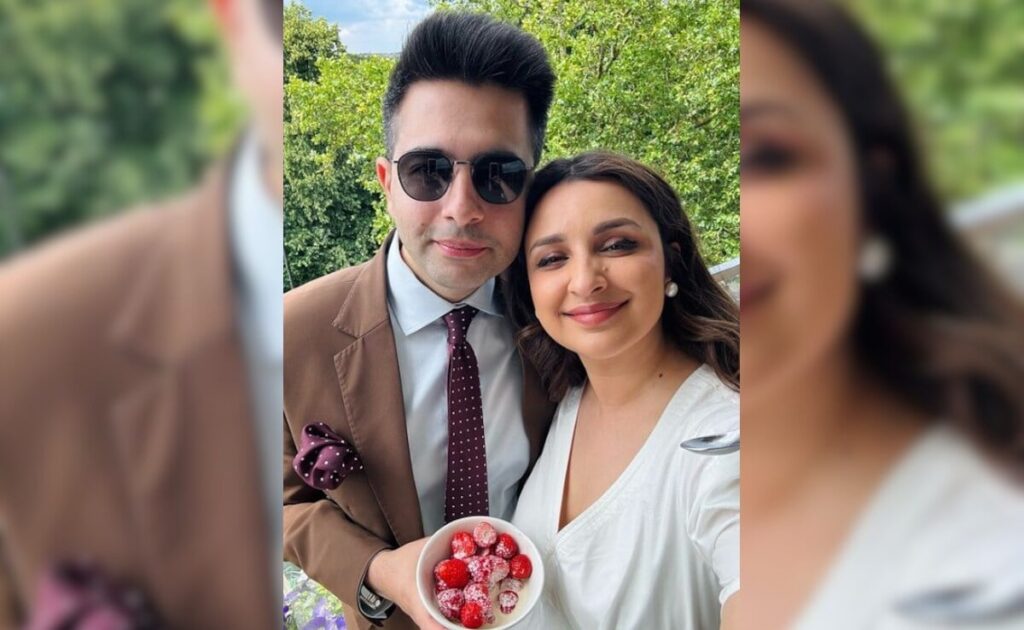 Parineeti and Raghav sweet street food moment